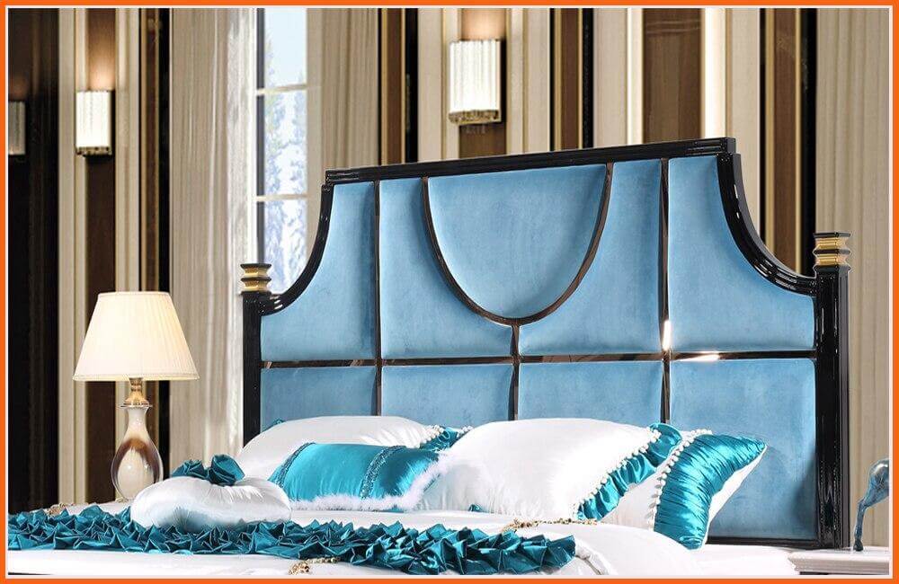 Bedroom Furniture Set, Luxury Bed, 2-Nightstand, Dresser, Wardrobe - NOFRAN