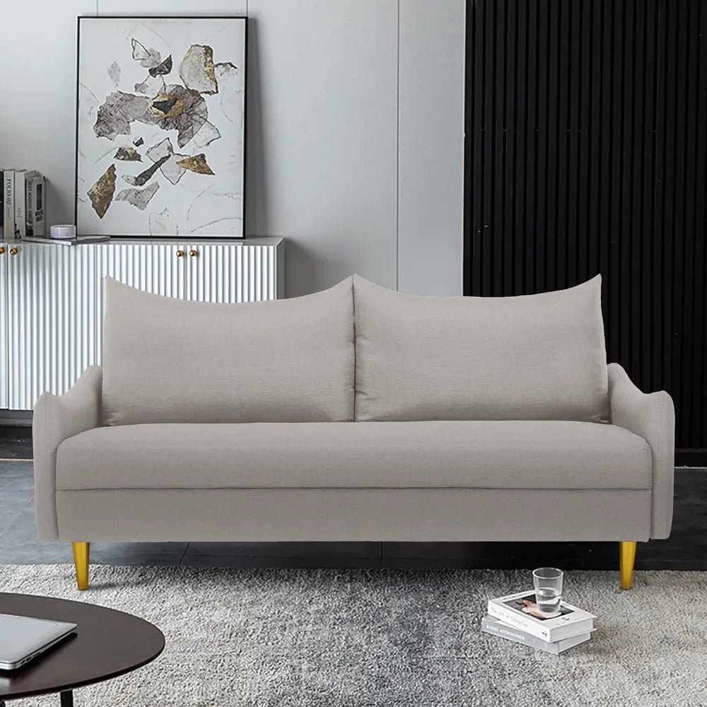 Upholstered 2-Seater Living Room Sofa