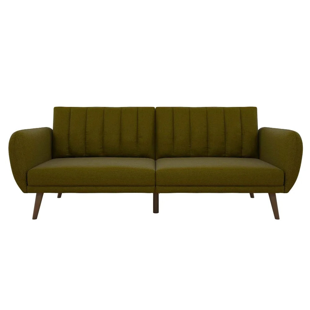 Upholstery Futon Sofa Bed with Wooden Legs-Sofa Futon Bed-NOFRAN Furniture