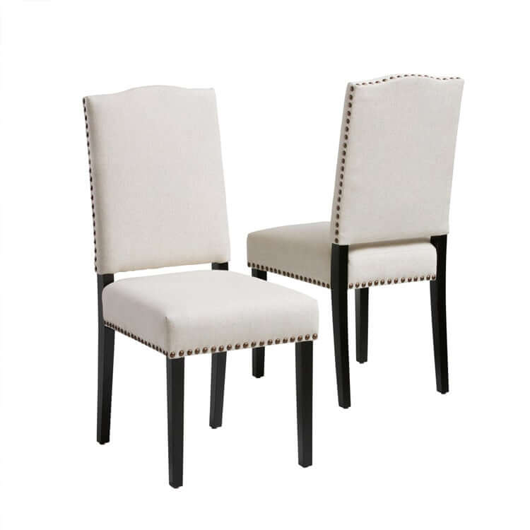 Beige Fabric Dining Room Chairs-Dining Room Chairs-NOFRAN