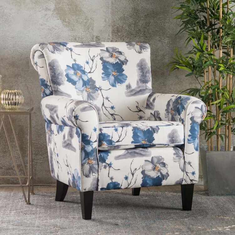 Floral Sofa Luxury Single Sofa Chair-Sofa Chair-NOFRAN