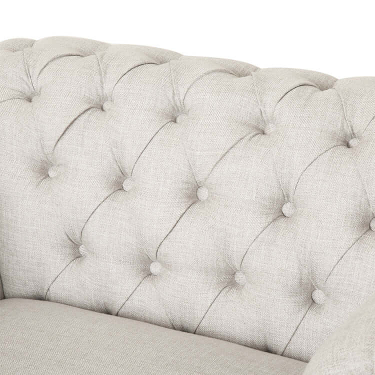 Glam Fabric Chesterfield Lounge Sofa-Chesterfield Sofa-NOFRAN