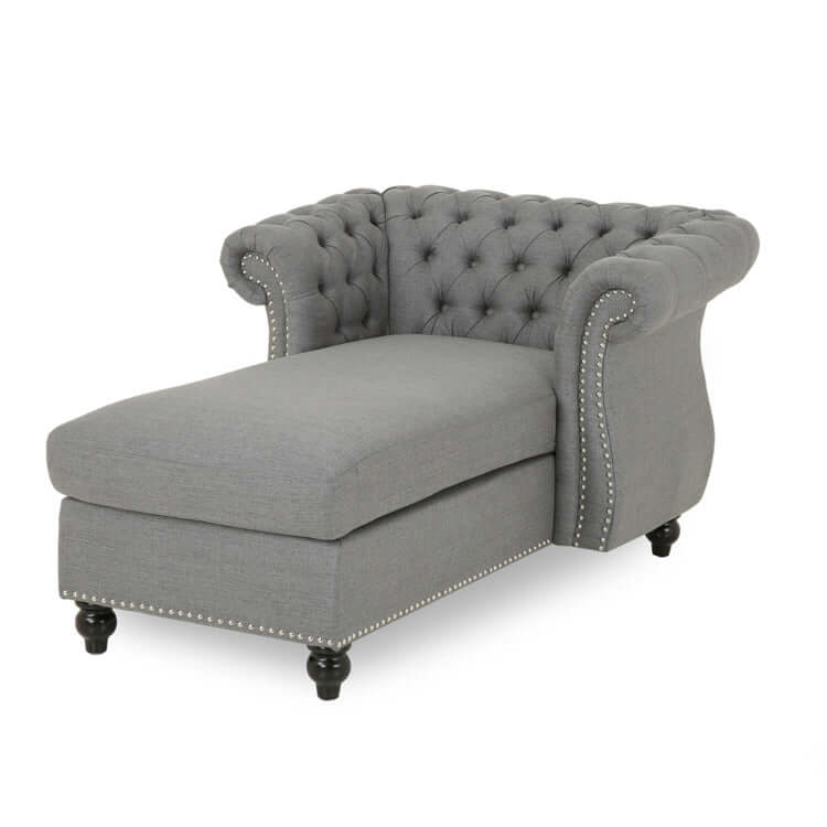 Glam Fabric Chesterfield Lounge Sofa-Chesterfield Sofa-NOFRAN