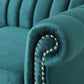 Living Room Velvet Sofa with Nail-Head-Sofa-NOFRAN