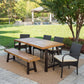Outdoor Garden Furniture Set - Table and Rattan Chairs-Outdoor Furniture Set-NOFRAN