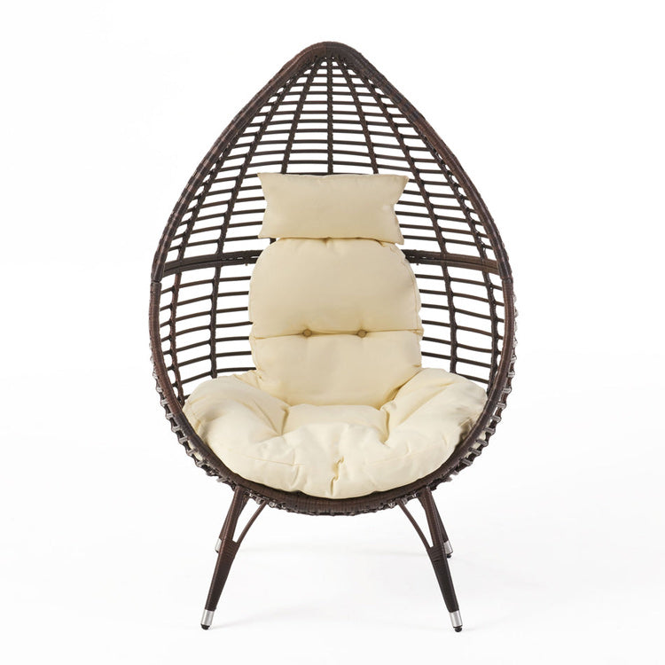 Teardrop Wicker Chair - Freestanding - Egg Shape-Wicker Chair-NOFRAN