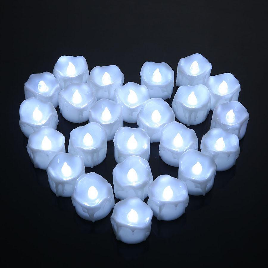 White Flameless LED Flickering Candle Lights-Flickering Light-NOFRAN