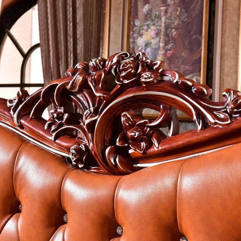 4-Piece Leather Bedroom Furniture Set - NOFRAN