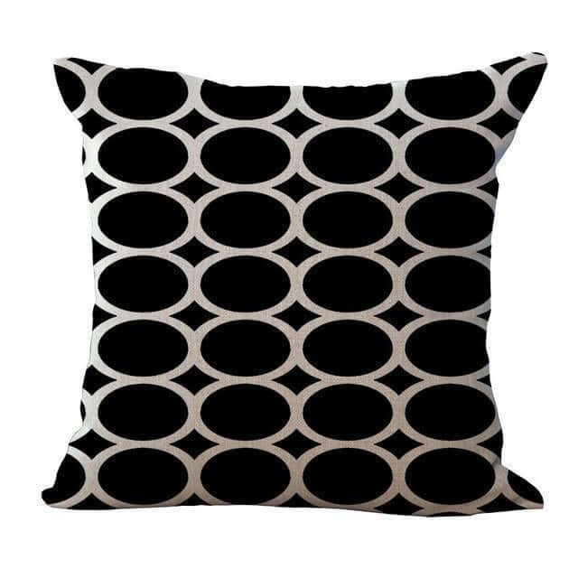 Abstract B&W Pillow Cases Pillow Covers - NOFRAN