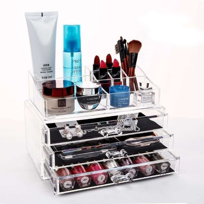 Acrylic Makeup Organizer Cosmetic Organizer Jewelry Organizer Lipstick Storage Box Drawers - NOFRAN