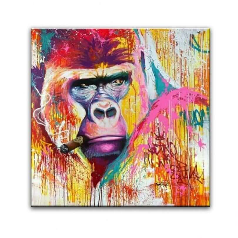 Animal Canvas Wall Art, Monkey - NOFRAN