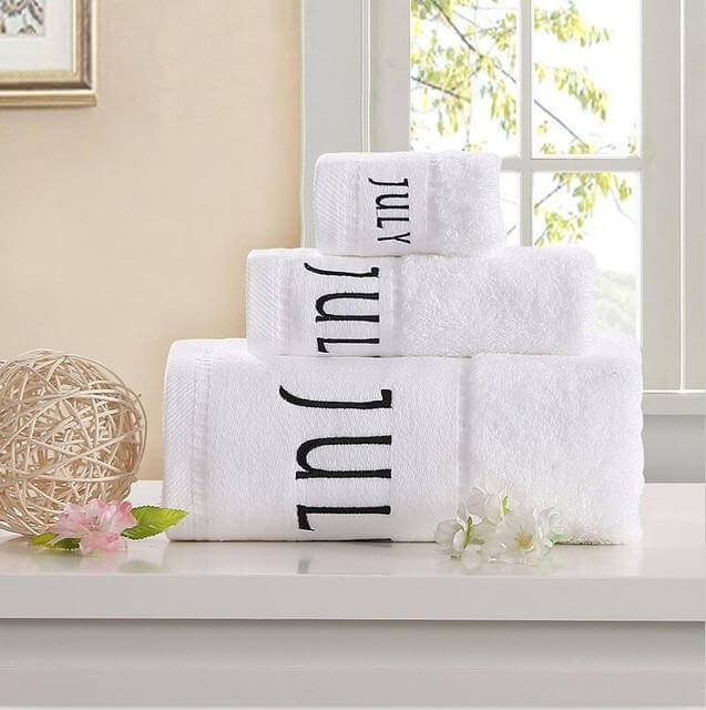 Bath Towels 3-Piece Set Cotton Towel High Absorbent - NOFRAN