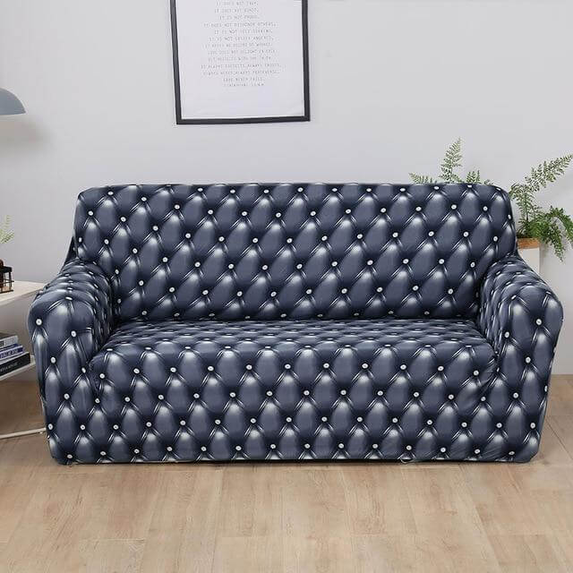 Dark Grey Stretch Sofa Cover - NOFRAN