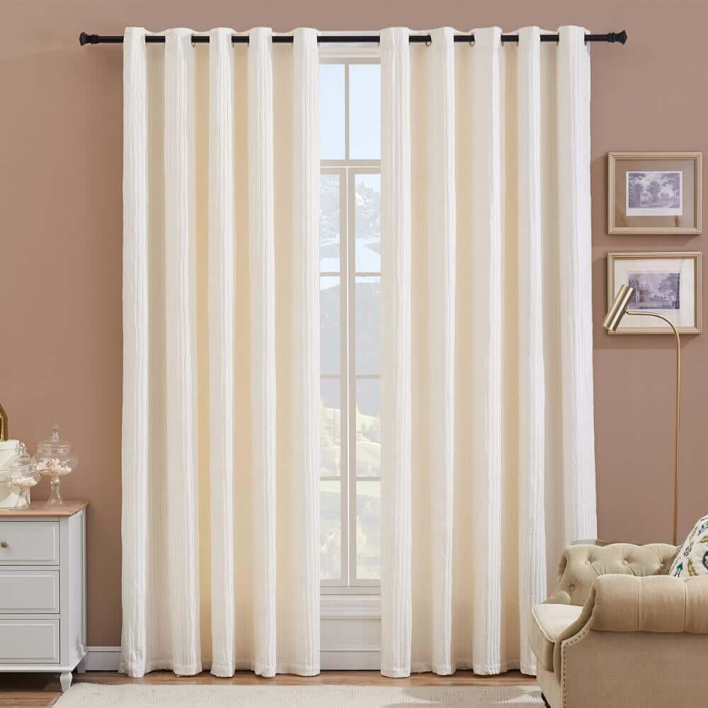 Decorative Window Curtains With Lining - NOFRAN