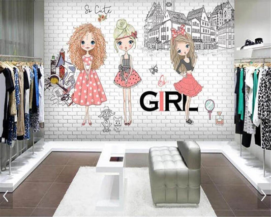 Fashion Girl Tooling Wallpaper - NOFRAN