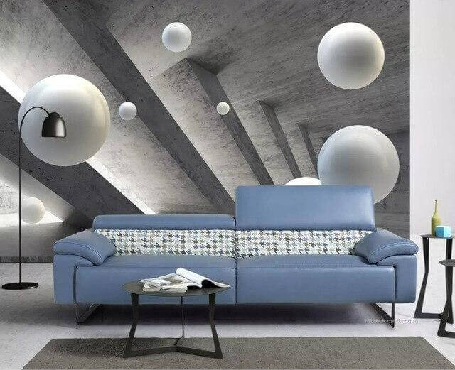 Floating Balls Wall Mural Wallpaper - NOFRAN