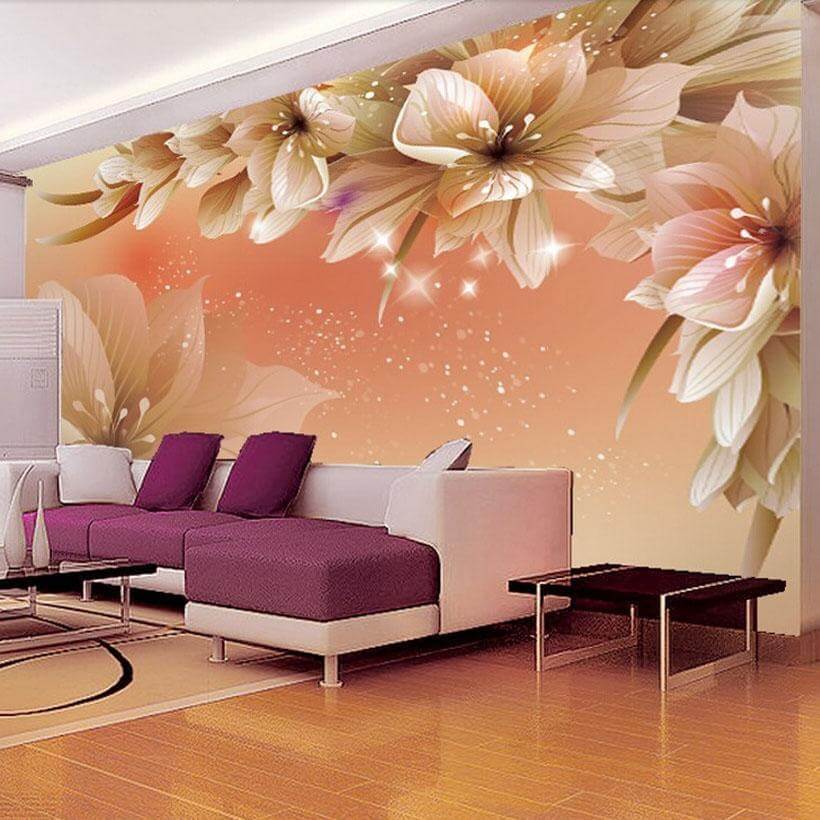 Floral Non-Woven Mural Wallpaper - NOFRAN