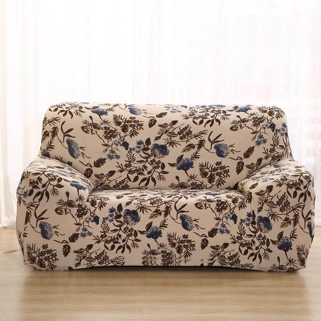 Floral Stretch Sofa Cover - NOFRAN