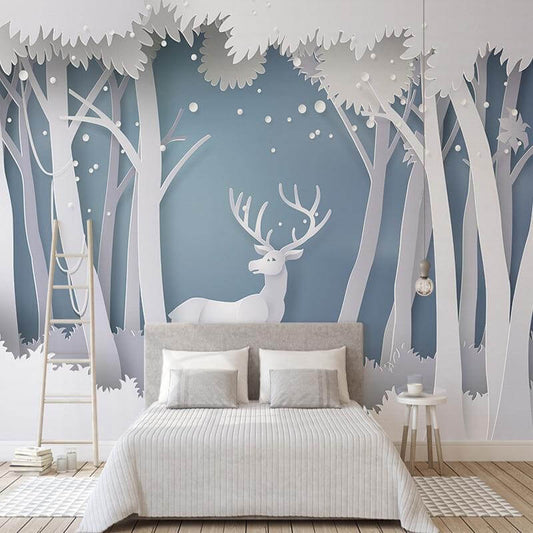 Forest-Deer Mural Wallpaper - NOFRAN
