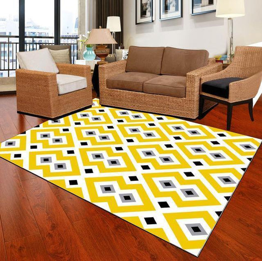 Geormetric Carpets Living Room Carpet Yellow - NOFRAN