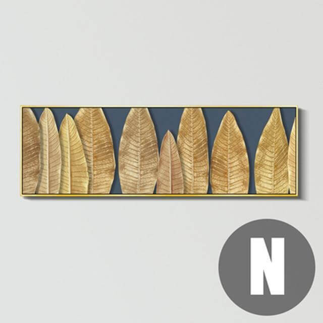 Gold Leaf Abstract Canvas Painting - NOFRAN