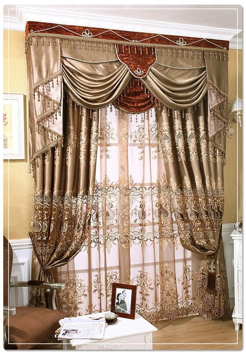 Living Room Bedroom Curtains High Quality Embroidered Curtains - NOFRAN