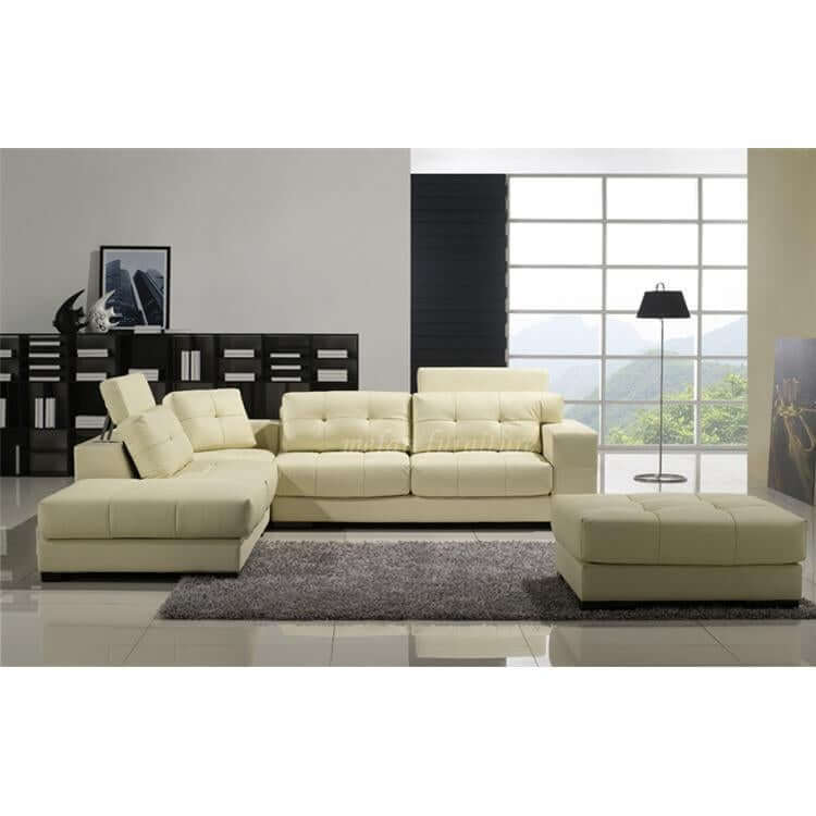 Living Room Furniture, Sectional Sofa, Beige - NOFRAN