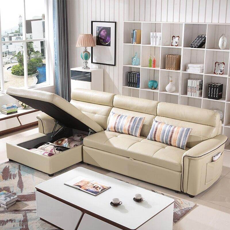 Living Room Furniture, Sofa Bed L-Shape Corner Sofa - NOFRAN