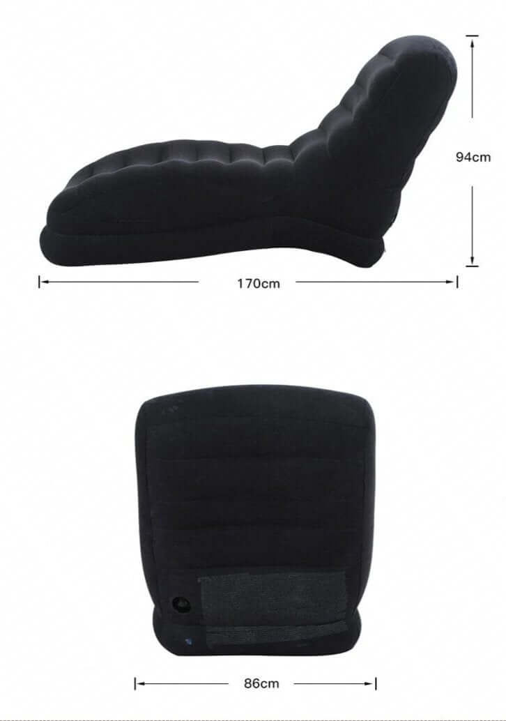 Living Room Sofa With Backrest Footrest, Foldable - NOFRAN