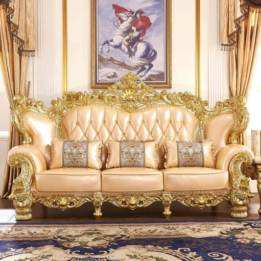 Luxury Art Leather Sofa Set - NOFRAN