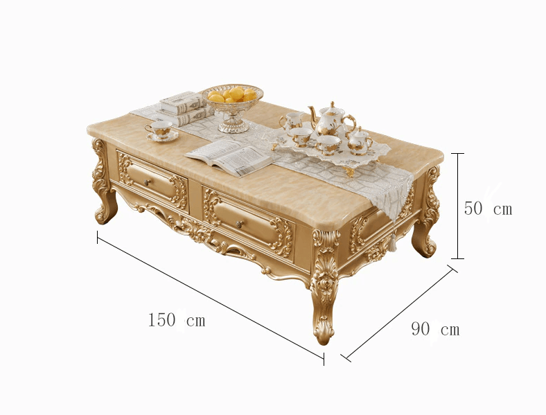 Luxury Marble Top Coffee Table - NOFRAN