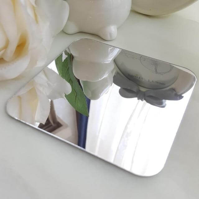 Mirror, Mirror - Decorative Acrylic Mirror Wall Stickers Floral