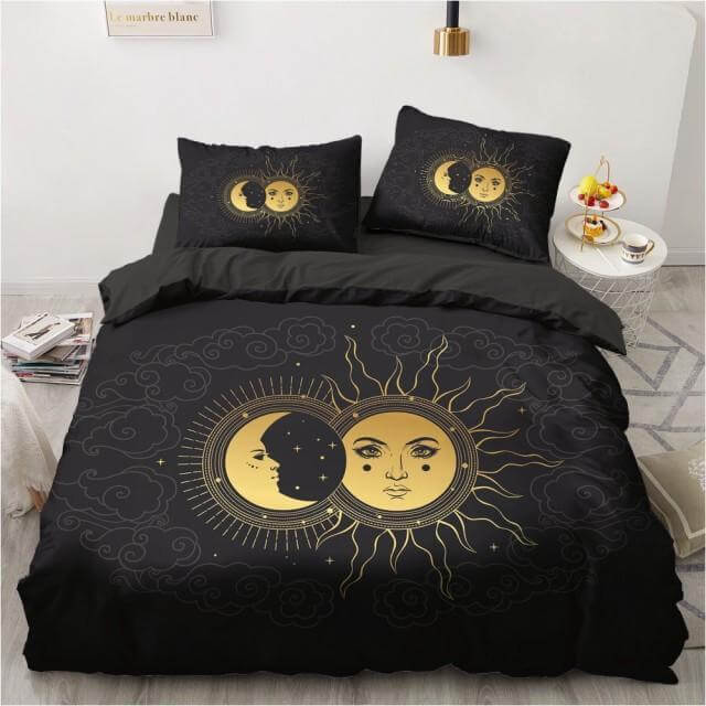 Moon-Sun Print Bedding Set - NOFRAN