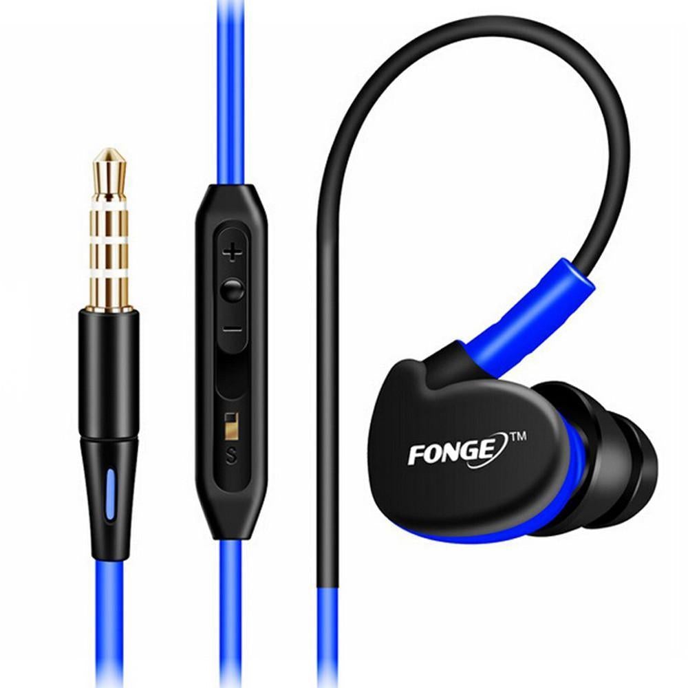 Sports Earphones With Mic Running Stereo For All Mobile Phones - NOFRAN
