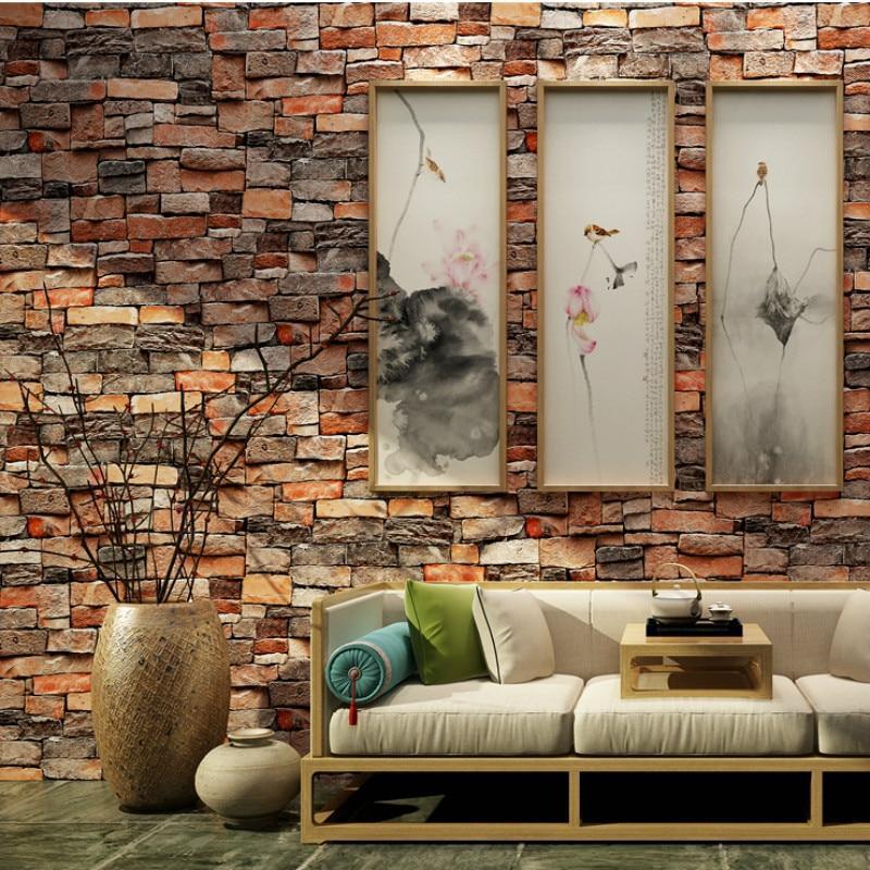 Stone Brick Mural Wallpaper - NOFRAN