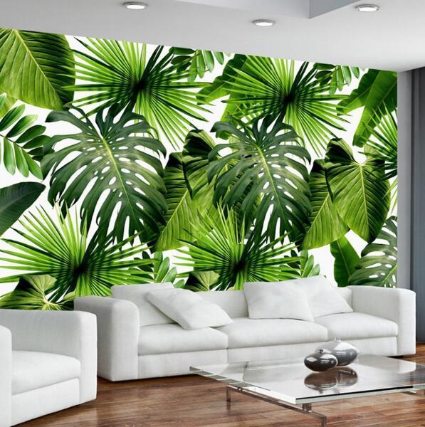 Tropical Leaf Mural Wallpaper, Nature - NOFRAN