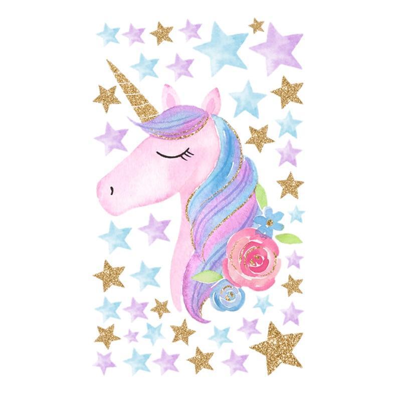 Unicorns Star Wallpaper Sticker - NOFRAN