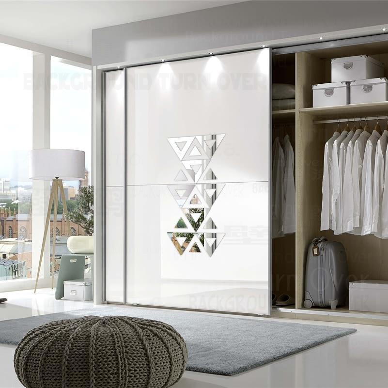 Wall Mirror Triangle Design 3D Decorative Acrylic Mirror - NOFRAN