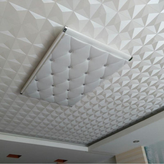 White PVC Ceiling Wallpaper - NOFRAN