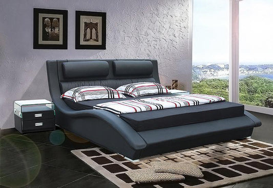 Curved Leather Bed - NOFRAN