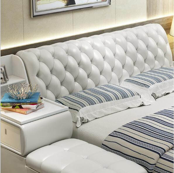 Leather Bed With Drawers - NOFRAN